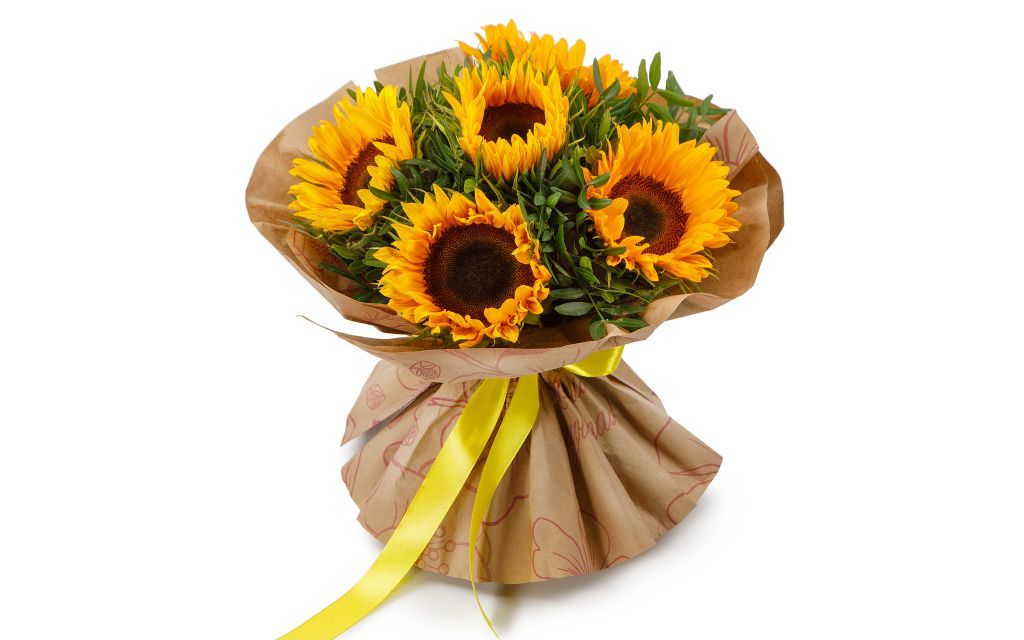 Букет Желтых Подсолнухов
